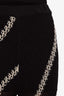 Samsoe Samsoe Black/Cream Cotton Open Knit Saisha Pants Size S