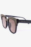 Jimmy Choo Black/Silver Glitter Acetate Cat Eye Sunglasses