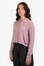 Hermès Pink Cashmere Polo Sweater Size 40