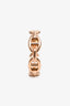Hermès 18k Rose Gold 'Chaine D'Ancre Enchainee' Small Model Ring Size 54
