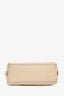 Chloe Cream Leather Top Handle Bag with Strap