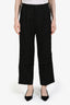 Comme des Garcons Black Wool Pleated Panelled Pants Size S