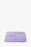 Bottega Veneta Purple Leather Intrecciato Card Holder