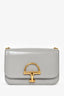 Gucci Grey Calfskin Horsebit Siena Small Shoulder Bag