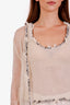 Pre-loved Chanel™ 05C Cream Cashmere Knit Tank + Open Cardigan Set Size 38