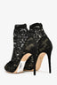 Dolce & Gabbana Black Lace Peep-Toe Heels Size 37