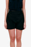 Khaite Black Cotton Mini Shorts Size 4