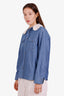 Miu Miu Blue Cotton Button Up Shirt Size 38