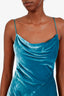 Cinq a Sept Blue Velvet 'Renee' Midi Dress Size 0