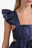 Aje Navy Revitalise Mini Dress Size 8