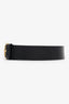 Gucci Black Leather Bee Accent Belt Size 95 38