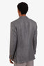 Pal Zaleri Blue Silk Linen Single Breasted Blazer Size 50 Mens