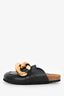 JW Anderson Black Leather Chain Mules Size 38