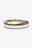 Christian Dior Cream Leather J'adior Skinny Belt Size 90
