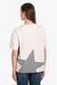 Stella McCartney Blush Cotton Blend Short Sleeve Star Applique Top Size 44