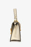 Gucci Cream/Gold Bee Star Print Sylvie Web Bag