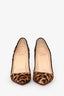 Christian Louboutin Leopard Print Ponyhair Heels Size 38.5