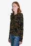 Nili Lotan Green Camouflage Cotton 'Janie' Hoodie Size XS
