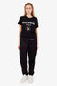 Chrome Hearts Black Nylon Monogram Cross Jacquard Track Pants Size M
