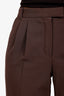 Hermès Brown Wool Single Breasted Two-piece Suit Size 34