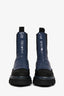 Ganni Purple Cleated Mid Chelsea Boots Size 36