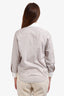 Celine White Cotton Striped Long Sleeve Button Down Shirt Size 36