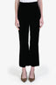 Saint Laurent Black Velvet Wide Leg Trousers Size 38
