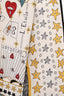 Christian Dior Cream Printed Silk 'L'Etoile' Twilly
