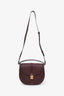 Demellier Burgundy Leather The Siena Saddle Crossbody Bag