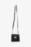 Salvatore Ferragamo Black Leather Gancini Mini Flap Crossbody Bag