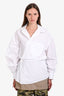 Alexander Wang White/Beige Long Sleeve Mini Wrap Dress Size 2