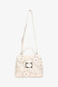 Sac Cabas Roger Vivier en cuir blanc à découpes florales