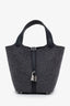 Hermès 2020 Grey/Black Feutre & Swift Picotin Lock 18