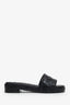 Valentino Black Rubber Atelier 03 Rose Edition 25 40mm Platform Slide Sandals Size 40