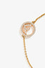 Fendi Gold Tone Crystal 'F is Fendi' Bracelet