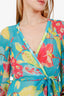 Rococo Sand Blue/Pink Wrap Tie Maxi Dress Size XS