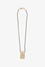 Pre-loved Chanel™ 20P Gold Tone Perfume Bottle Crystal CC Logo Necklace