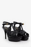 Saint Laurent Black Patent Tribute Heels Size 36.5
