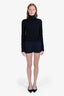 Maison Margiela Navy High Waisted Pleated Short Size 38