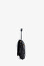 Celine Black Leather Triomphe Halfmoon Shoulder Bag