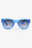 Loewe Blue Acrylic Round Sunglasses