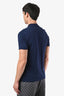 Christian Dior Navy Cotton 'CD' Embroidered Polo T-Shirt Size M