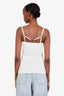 Jacquemus White Ribbed Le Haut Sierra Tank Top Size 44