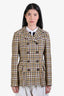 Missoni Beige Multicolour Checkered Blazer Size 42