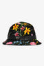 Gucci Black Flora Cotton Bucket Hat Size M