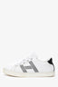 Hermès White/Black Leather 'Avantage' Sneakers Size 36.5