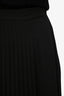Simone Rocha Black Satin Pleated Midi Skirt Size 12 UK