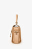Chloe 2022 Tan Leather 'Mini Tess Day' Top Handle Bag with Strap