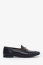 Gucci Black Leather Jordaan Loafers Size 37.5