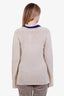 Marni Beige/Blue Cashmere Rollneck Sweater Size 42
